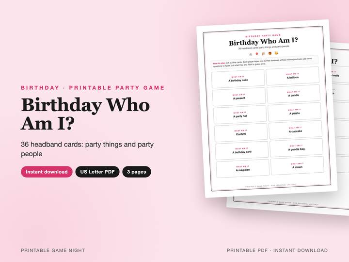 Birthday Who Am I?