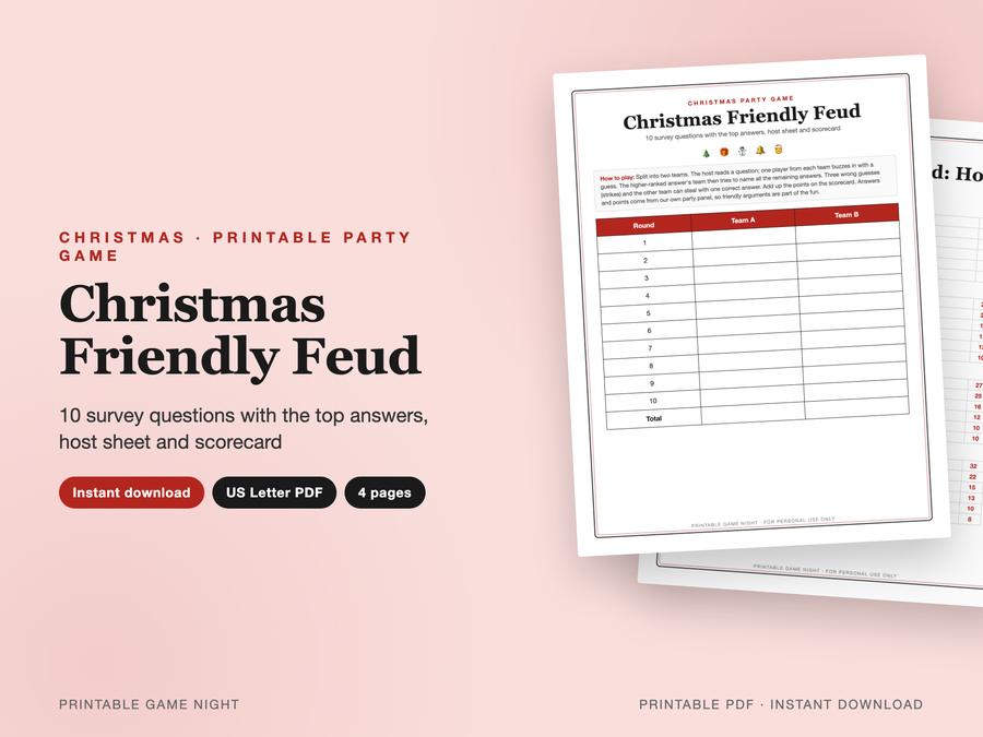Christmas Friendly Feud