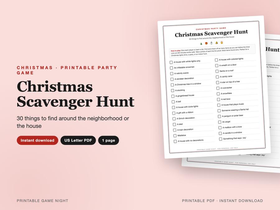 Christmas Scavenger Hunt