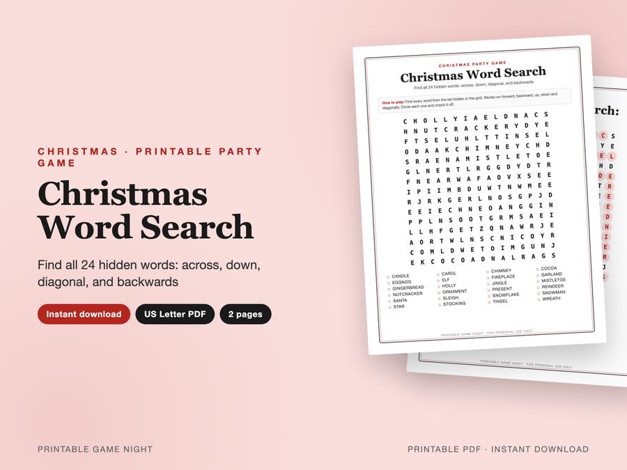 Christmas Word Search