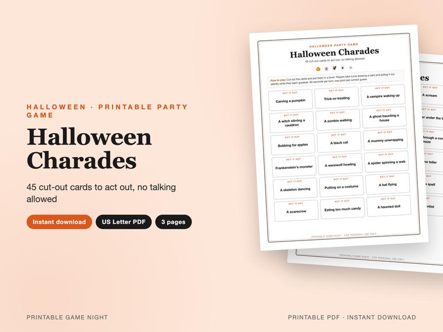 Halloween Charades
