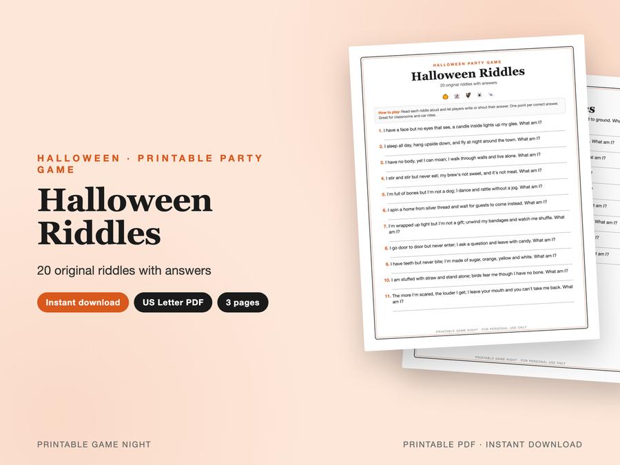 Halloween Riddles