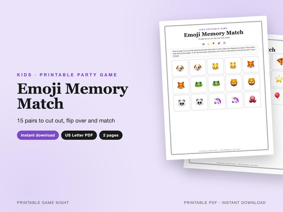 Emoji Memory Match