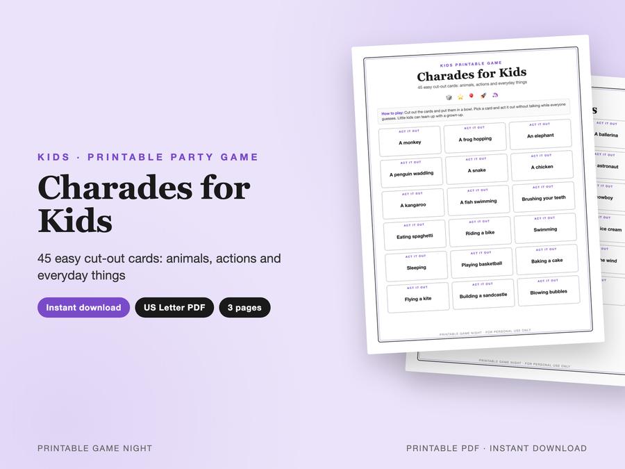 Charades for Kids