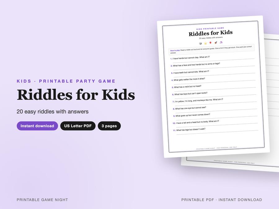 Riddles for Kids