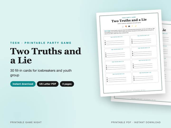 Two Truths and a Lie