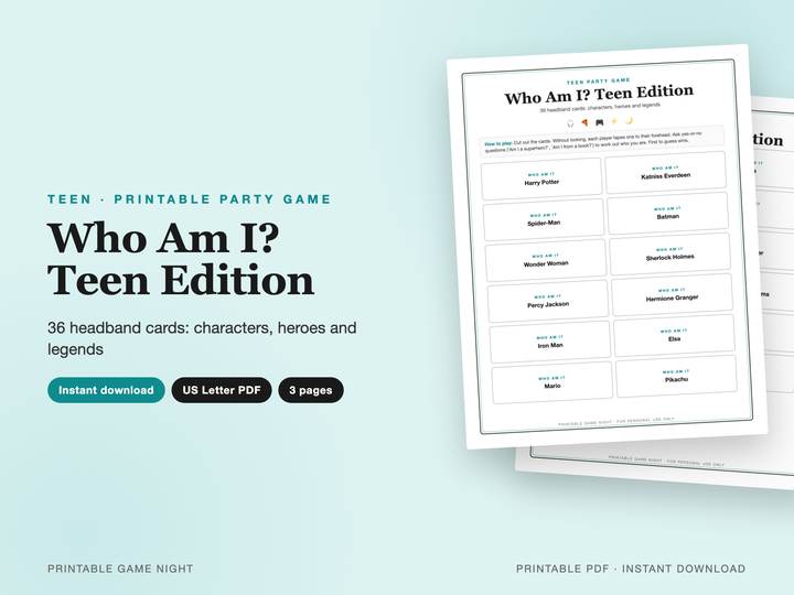 Who Am I? Teen Edition