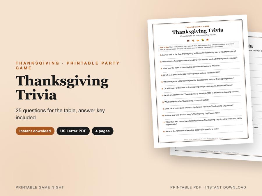 Thanksgiving Trivia